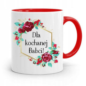 Kubek Czerwony Dla Babci Dla Kochanej Babci