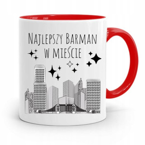 Kubek Czerwony Dla Barmana Najlepszy We Mieście