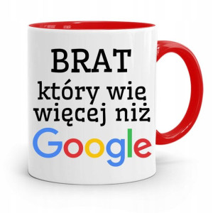 Kubek Czerwony Dla Brata Wie Więcej Niż Google