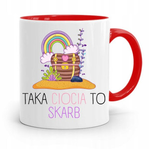 Kubek Czerwony Dla Cioci Taka Ciocia To Skarb