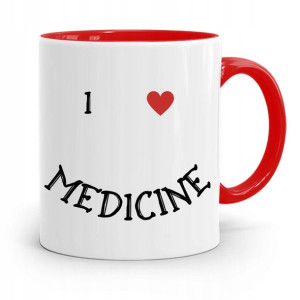 Kubek Czerwony Dla Doktora I Love Medicine