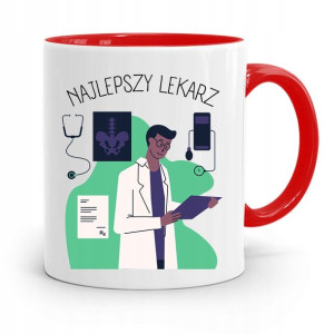Kubek Czerwony Dla Doktora Najlepszy Lekarz