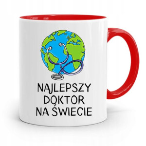 Kubek Czerwony Dla Doktora Najlepszy Na Świecie