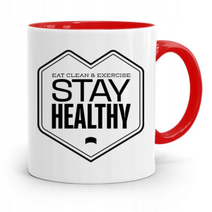 Kubek Czerwony Dla Doktora Stay Healthy