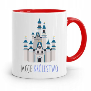 Kubek Czerwony Dla Dzieci Moje Królestwo +imię