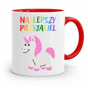 Kubek Czerwony Dla Dzieci Najlepszy Przyjaciel