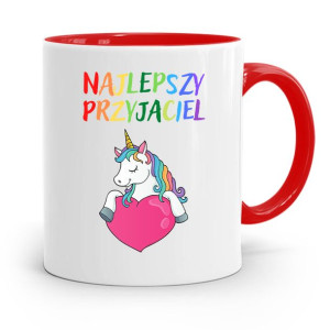 Kubek Czerwony Dla Dzieci Najlepszy Przyjaciel