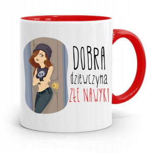 Kubek Czerwony Dla Dziewczyny Dobra Dziewczyna