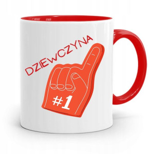 Kubek Czerwony Dla Dziewczyny Dziewczyna Nr1