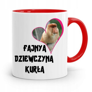 Kubek Czerwony Dla Dziewczyny Fajna Dziewczyna