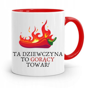 Kubek Czerwony Dla Dziewczyny Gorący Towar