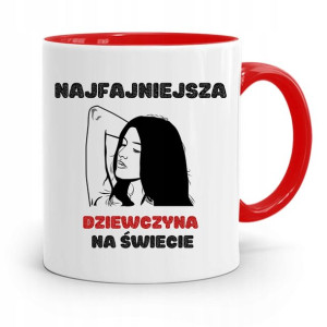 Kubek Czerwony Dla Dziewczyny Najfajniejsza