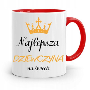 Kubek Czerwony Dla Dziewczyny Najlepsza Dziewczyna