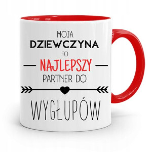 Kubek Czerwony Dla Dziewczyny Najlepszy Partner