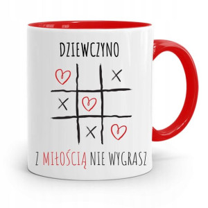 Kubek Czerwony Dla Dziewczyny Nie Wygrasz