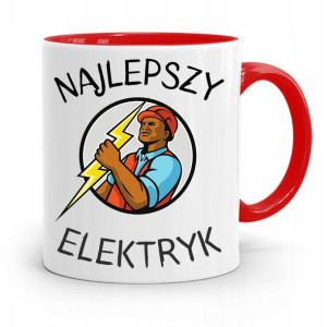 Kubek Czerwony Dla Elektryka Najlepszy Elektryk