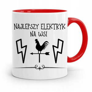 Kubek Czerwony Dla Elektryka Najlepszy Na Wsi
