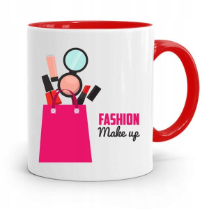 Kubek Czerwony Dla Kosmetyczki Fashion Make Up