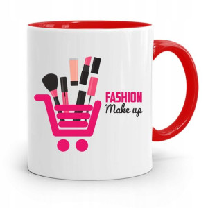 Kubek Czerwony Dla Kosmetyczki Fashion Make Up