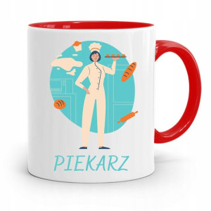 Kubek Czerwony Dla Kucharza Kucharki Piekarz