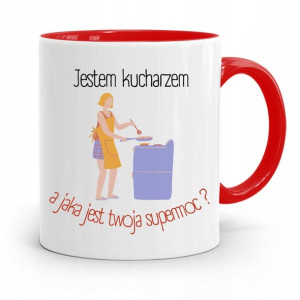 Kubek Czerwony Dla Kucharza Kucharki Supermoc?