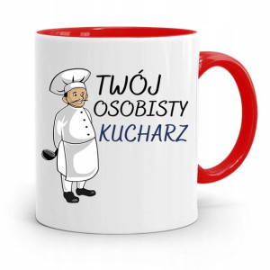 Kubek Czerwony Dla Kucharza Osobisty Kucharz
