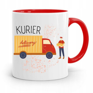 Kubek Czerwony Dla Kuriera Kurier Prezent