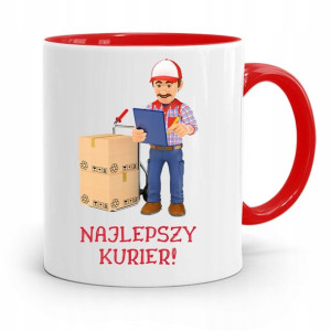 Kubek Czerwony Dla Kuriera Najlepszy Kurier