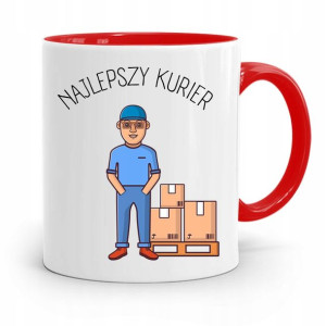 Kubek Czerwony Dla Kuriera Najlepszy Kurier