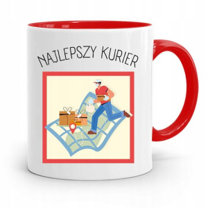 Kubek Czerwony Dla Kuriera Najlepszy Kurier
