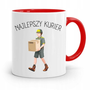 Kubek Czerwony Dla Kuriera Najlepszy Kurier