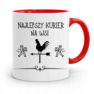 Kubek Czerwony Dla Kuriera Najlepszy Kurier Na Wsi