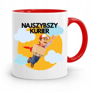 Kubek Czerwony Dla Kuriera Najszybszy Kurier