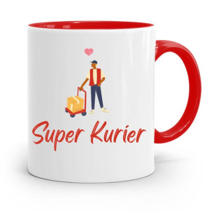 Kubek Czerwony Dla Kuriera Super Kurier Prezent