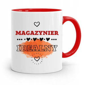 Kubek Czerwony Dla Magazyniera Idealny Prezent