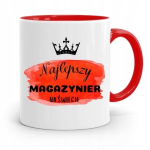 Kubek Czerwony Dla Magazyniera Najlepszy Na