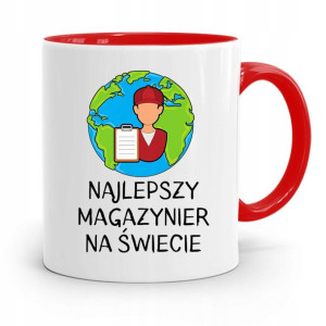 Kubek Czerwony Dla Magazyniera Najlepszy Na
