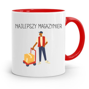 Kubek Czerwony Dla Magazyniera Najlepszy Prezent