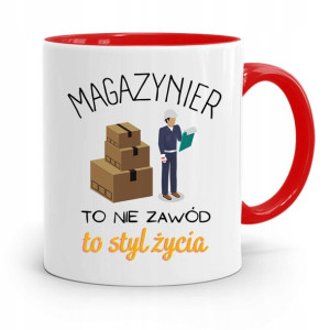 Kubek Czerwony Dla Magazyniera To Styl Życia