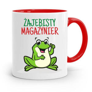Kubek Czerwony Dla Magazyniera Żajebisty Prezent