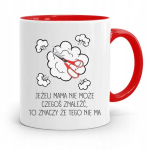 Kubek Czerwony Dla Mamy Jeżeli Mama Nie Znajdzie