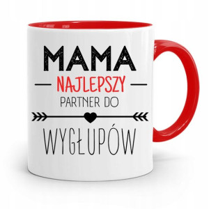 Kubek Czerwony Dla Mamy Partner Do Wygłupów