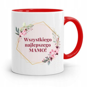 Kubek Czerwony Dla Mamy Wszystkiego Najlepszego
