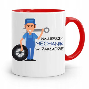 Kubek Czerwony Dla Mechanika Najlepszy W Zakładzie