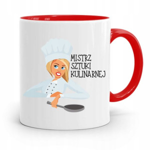 Kubek Czerwony Dla Mistrza Sztuki Kulinarnej
