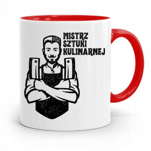Kubek Czerwony Dla Mistrza Sztuki Kulinarnej