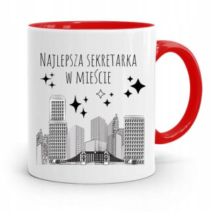 Kubek Czerwony Dla Najlepszej Sekretarki W Mieście