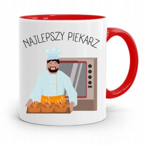 Kubek Czerwony Dla Piekarza Najlepszy Piekarz