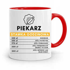 Kubek Czerwony Dla Piekarza Stawka Godzinowa
