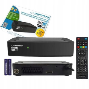 Dekoder Tuner Tv Naziemnej Hd Dvb-t2 Hevc Usb Hdmi